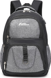 Camel Mountain תיק גב Peak 33L למחשב 16 אינץ' עם יציאת USB מבית כאמל מאונטין - שחור/אפור
