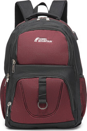 Camel Mountain תיק גב Peak 33L למחשב 16 אינץ' עם יציאת USB מבית כאמל מאונטין - שחור/אדום
