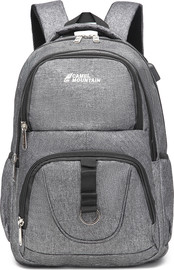Camel Mountain תיק גב Peak 33L למחשב 16 אינץ' עם יציאת USB מבית כאמל מאונטין - אפור
