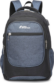 Camel Mountain תיק גב Everest 35L למחשב 16 אינץ' עם יציאת USB מבית כאמל מאונטין - שחור/כחול כהה