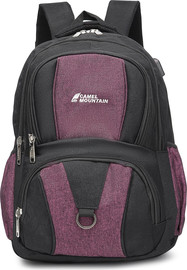 Camel Mountain תיק גב Orogeny™ 35L למחשב 16 אינץ' עם USB - שחור/סגול