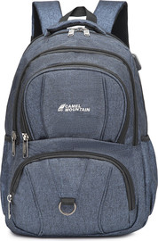 Camel Mountain תיק גב Orogeny™ 35L למחשב 16 אינץ' עם USB - כחול כהה