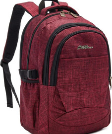Camel Mountain תיק גב Canberra 35L למחשב 15.6 אינץ' קיבולת גדולה מבית כאמל מאונטין - אדום