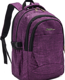 Camel Mountain תיק גב Canberra 35L למחשב 15.6 אינץ' קיבולת גדולה מבית כאמל מאונטין - סגול
