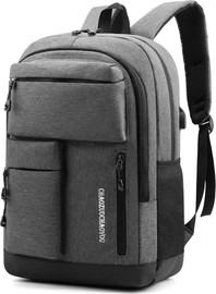 Camel Mountain תיק גב Ochocinco Pro 25L למחשב 15.6 אינץ' עם יציאת USB מבית כאמל מאונטין - אפור כהה