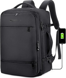 Camel Mountain תיק גב JetSetter 30L למחשב 15.6 אינץ' עם יציאת USB מבית כאמל מאונטין - שחור