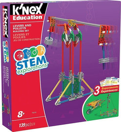 K'NEX קנקס (קונקס) סט הרכבה מנופים וגלגלות 139 חלקים - K'nex