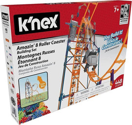 K'NEX קנקס (קונקס) סט הרכבה רכבת הרים 448 חלקים - K'nex