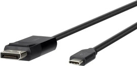 Belkin כבל באורך 1.8 מטר Belkin USB-C ל DisplayPort שחור
