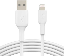 Belkin כבל באורך 1 מטר USB-A Belkin BoostCharge Lightning בחרו צבע לבן