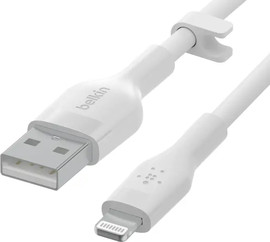 Belkin כבל Belkin Lightning ל- USB-A באורך 3 מטר לבן