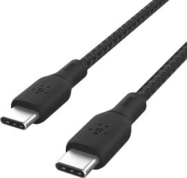 Belkin כבל USB-C ל- USB-C סיליקון קלוע BOOST CHARGE 'מ3 שחור