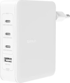 Belkin מטען קיר 4 יציאות Belkin BoostCharge 140W עם מתאמים לשקעים UK, EU, US WCH014bt