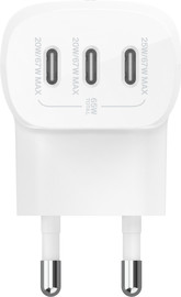 Belkin מטען קיר 3 יציאות Belkin BoostCharge USB-C PPS 67W לבן
