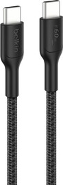 Belkin כבל גיימינג קלוע USB-C ל-USB-C  – Belkin 60W מתאים ל-Nintendo Switch 2 שחור