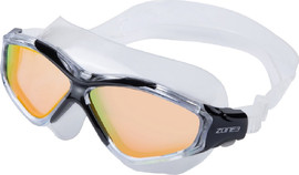 ZONE משקפת שחיה רחבה  ZONE3 VISION MAX MIRROR   עדשות שקופות מנח רחב על הפנים