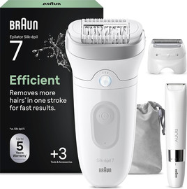 BRAUN מסיר שיער נטען יבש/רטוב Braun בראון Silk-epil 7 7-441