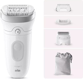 BRAUN מכשיר להסרת שיער יבש/רטוב Braun בראון Silk Epil Series 7 7-041 Wet & Dry