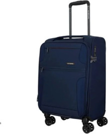Samsonite מזוודת טרולי עליה למטוס בד "20 מתרחבת וקלה דגם Bahia Lite Spinner 55 מבית המותג העולמי Samsonite צבע נייבי
