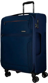Samsonite מזוודה גדולה בד "28 מתרחבת וקלה דגם Bahia Lite Spinner 79 מבית המותג העולמי Samsonite צבע נייבי