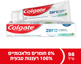 קולגייט משחת שיניים זירו פפרמינט ללא חומרים מלאכותיים