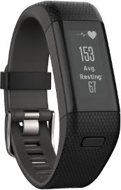 GARMIN צמיד חכם דגם VIVOSMART HR+ צבע שחור מידה XL