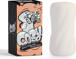 סקס סטייל COZY WHITE Pleasure Pocket | מאונן לבן צר ודיסקרטי לתחושת חדירה חובקת