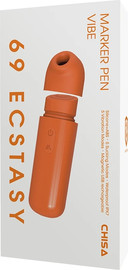 CHISA ויברטור קומפקטי CHISA Marker Pen Vibe בצבע כתום