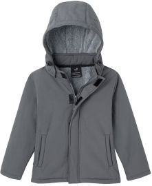 Aztec מעיל סופטשל לילדים Puffin Kid grey/grey