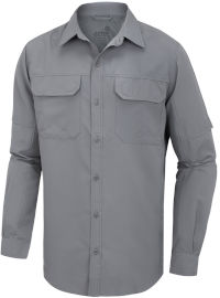 Aztec חולצת טיולים לגברים Aztec אצטק Lawrence L/S אפור XXL