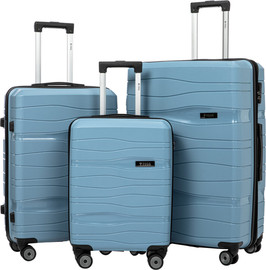 FOGG KANSAS LIGHT BLUE PP סט מזוודות