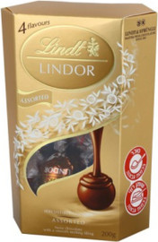 LINDOR lindt שוקולד לינדור בונבוניירות אסורטד 200 גרם כשר