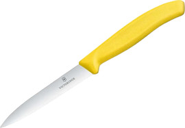 Victorinox סכין ירקות שוויצרית, להב שפיץ משונן – צהוב