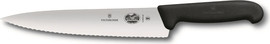 Victorinox סכין שף ידית Fibrox,להב משונן 22 ס"מ תוצרת שוויץ-Victorinox