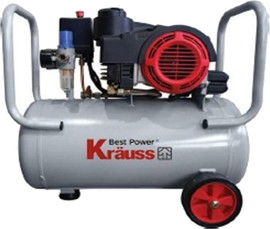 KRAUSS מדחס / קומפרסור שקט 2.5 כ"ס 24 ליטר דגם KR-2010S מבית KRAUSS.