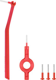 Curaprox קורפרוקס סט מברשות בין־שיניות 5 יחידות קוטר 0.7 מ״מ אדום CPS Prime Start