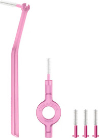 Curaprox קורפרוקס סט מברשות בין־שיניות 5 יחידות קוטר 08 מ״מ ורוד CPS Prime Start