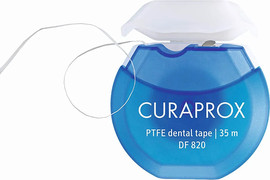 Curaprox קורפרוקס חוט דנטלי לניקוי בין שיניים והסרת פלאק ללא מאמץ 35 מטר DF 820 PTFE Dental Tape