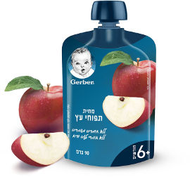גרבר מחית תפוחי עץ +6 חודשים