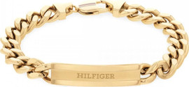 TOMMY HILFIGER TH-2790581 עם לוגו המותג דגם CLASH מקולקציית TOMMY HILFIGER צמיד מתכת לגבר בצבע זהב של המותג