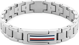 TOMMY HILFIGER צמיד מתכת לגבר TOMMY HILFIGER מקולקציית MASON עם לוגו המותג דגם 2790596 TOMMY HILFIGER