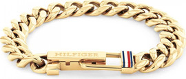 TOMMY HILFIGER 2790665 עם לוגו המותג דגם ADJUSTABLE CHAIN מקולקציית TOMMY HILFIGER צמיד מתכת לגבר