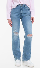 GUESS גינס Guess 80S Straight נשים - גס - Blue