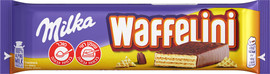 מילקה WAFFELINI וופל פריך במילוי קרם בטעם שוקולד מצופה שוקולד חלב
