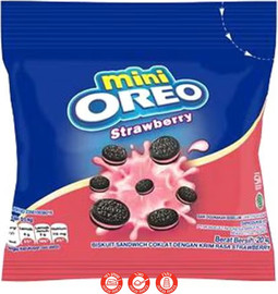 אוראו Oreo Mini Strawberry עוגיות מיני בטעם תות