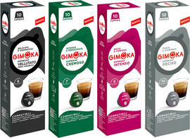 Gimoka 100 קפסולות קפה תואמות מערכת קפיטלי  /  אספרסו קלאב