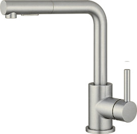 Waterfall ברז מטבח נשלף ניקל מוברש מסדרת Loïs מבית Waterfall