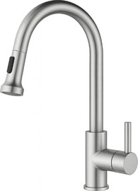 Waterfall ברז מטבח נשלף ניקל מוברש דגם Niag   מבית Waterfall
