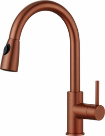 Waterfall ברז מטבח נשלף רוז גולד מסדרת Dett מבית Waterfall