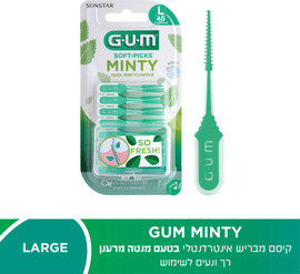 גאם MINTY קיסם מבריש בטעם מנטה מרענן L